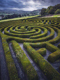 Fototapeta Miasta - The peace maze è un bellissimo labirinto situato in uno splendido parco tra l'Irlanda e l' Irlanda del nord. Perdersi è molto facile.
