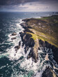 Veduta aerea sulla scogliera di Capo Malin, la location più a nord di tutta l'Irlanda.