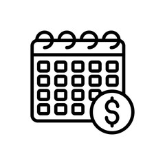 Wall Mural - Payroll icon in vector. Logotype