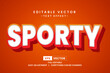© rozikan - Sport day event vector text effect editable
