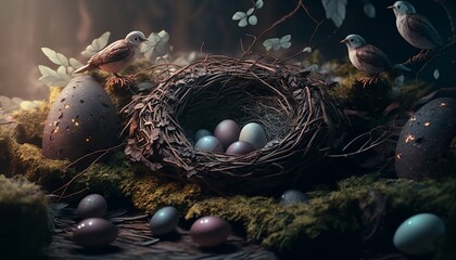 happy easter, decoration, rabbit, eggs, food, decorations, holiday, christmas, design, object, religion, Jesus, cross