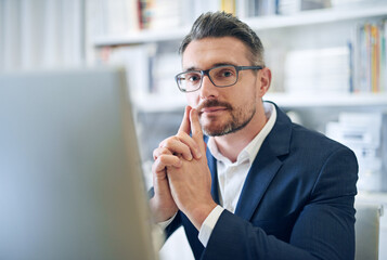 Canvas Print - My office, my domain. a businessman in his office.