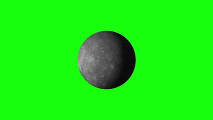 Wall Mural - 4K Planet Mercury Green Screen