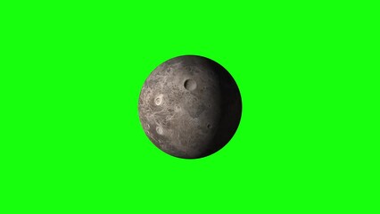 Wall Mural - 4k Planet Ceres Green Screen