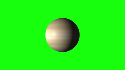 Wall Mural - 4K Planet Saturn Green Screen