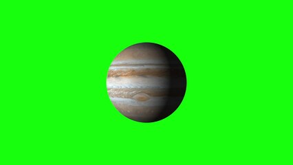 Wall Mural - 4K Planet Jupiter Green Screen