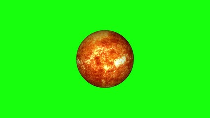 Wall Mural - 4K Sun Green Screen background