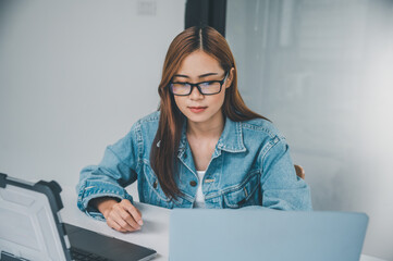 Female programmer working on coding, software development and web design.Concept technology development.