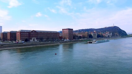 Sticker - Danube River panorama, Budapest, Hungary