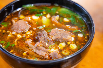 Wall Mural - Delicious Taiwanese beef noodle soup