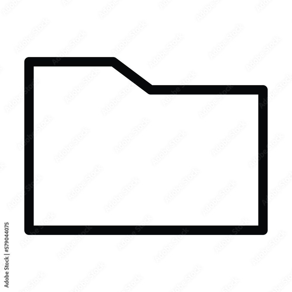 folder icon, file vector, office illustration Stock Vector | Adobe Stock