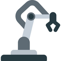 Wall Mural - Robotic Arm Icon