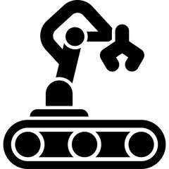 Sticker - Industrial Robot Icon