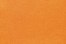 Orange Cotton Fabric Cloth Texture For Background, Natural Textile Pattern.