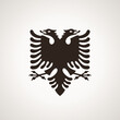 Symbol from the flag of Albania