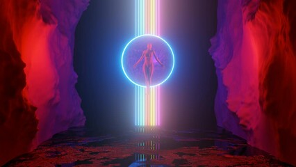 Angel Sci-Fi colors planet loop