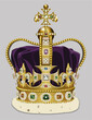 A highly detailed vector illustration of St Edwards Crown, used specifically for the coronation of a King or Queen of England.