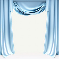 Wall Mural - Generative AI: curtains luxury Scene performance or background for web