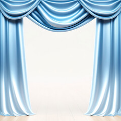 Wall Mural - Generative AI: curtains luxury Scene performance or background for web