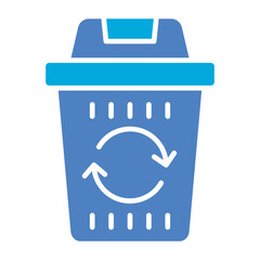 Sticker - Trash Glyph Two Color Icon