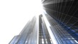 © Yurii Andreichyn - City skyscrapers 3d rendering 3d illustration
