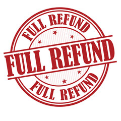 Wall Mural - Full refund grunge rubber stamp