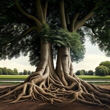 Two Trees With Strong Roots Stand Together 