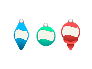 Wall Mural - Christmas Holiday Ornament Gift Tags
