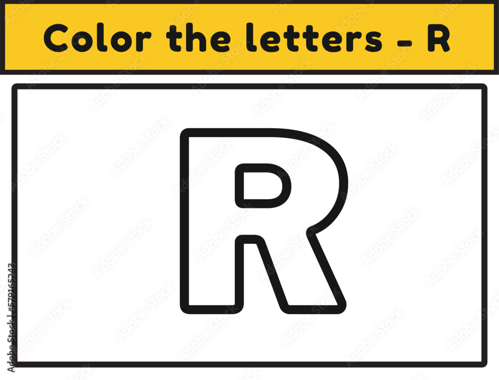Vetor Alphabet letter R. Tracing Worksheet. ABC Activities and ...