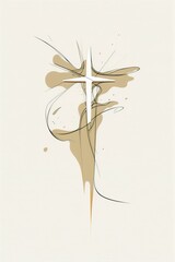 Spiritual illustration jesus cross christianity background art crucifix god
religion artwork religious gospel banner template biblical spirit light 
symbolic faith holy easter christmas generative ai