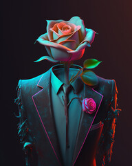 Poster - Rose in coat