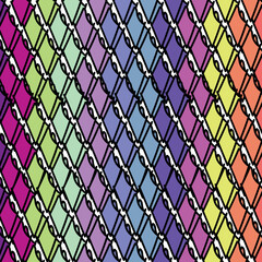 Wall Mural - seamless pattern in mosaic style