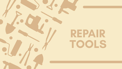 Wall Mural - Repair tools, instrument for fixing maintenance