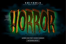 Horror 3D Editable Text Effect Template