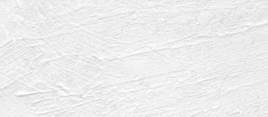 Fototapete - White concrete wall background in vintage style for graphic design or wallpaper. Pattern of soft cement floor in retro concept. Gray abstract texture detail in construction.