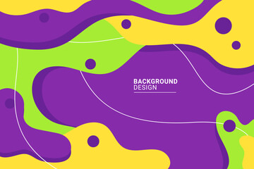 Wall Mural - abstract purple and yellow color curve background.