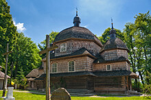 St Nicholas Church From XVII Century In Hrebenne, Lublin Voivodeship, Poland.