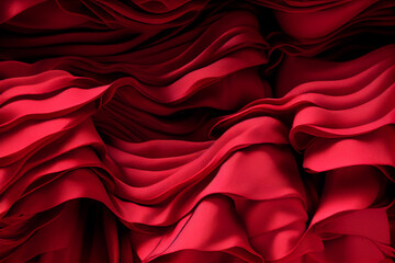 folded cloth. fashion wallpaper with wavy layers. generative ai