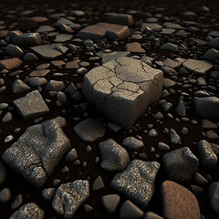 Wall Mural - stones on the beach