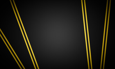 Wall Mural - Black and yellow stripped  background.