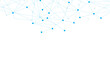 © Marinko - Blue network. Abstract connection on white background. Network technology background with dots and lines for desktop. Ai system background. Abstract data concept. Line background, network technology