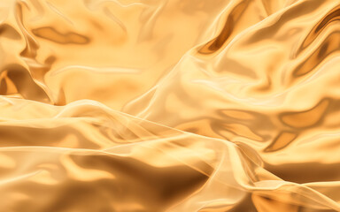 Smooth wave cloth background, 3d rendering.