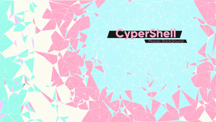 Wall Mural - abstract creative background in colorful cyberpunk modern style.
