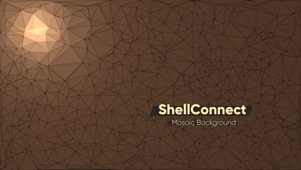 Wall Mural - abstract geometric background with triangle shape pattern