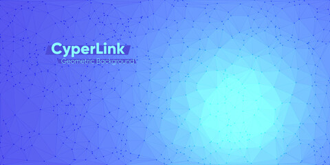 Wall Mural - abstract geometric background with triangle shape pattern. vector design for technology web concepts