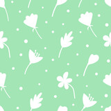 Fototapeta Pokój dzieciecy - Seamless floral pattern. Spring pattern