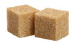 © Yeti Studio - Close-up of two brown sugar cubes, cut out