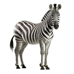 zebra isolate on background