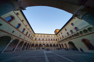 Fototapete - Castello Sforzesco, medieval castle of Milan