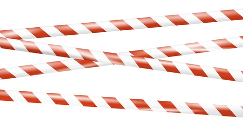 Wall Mural - realistic under construction crossing caution tape of warning signs for construction area or crime s
